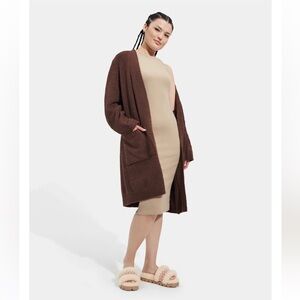 UGG Women's Brown Kallie Cardigan Sweater